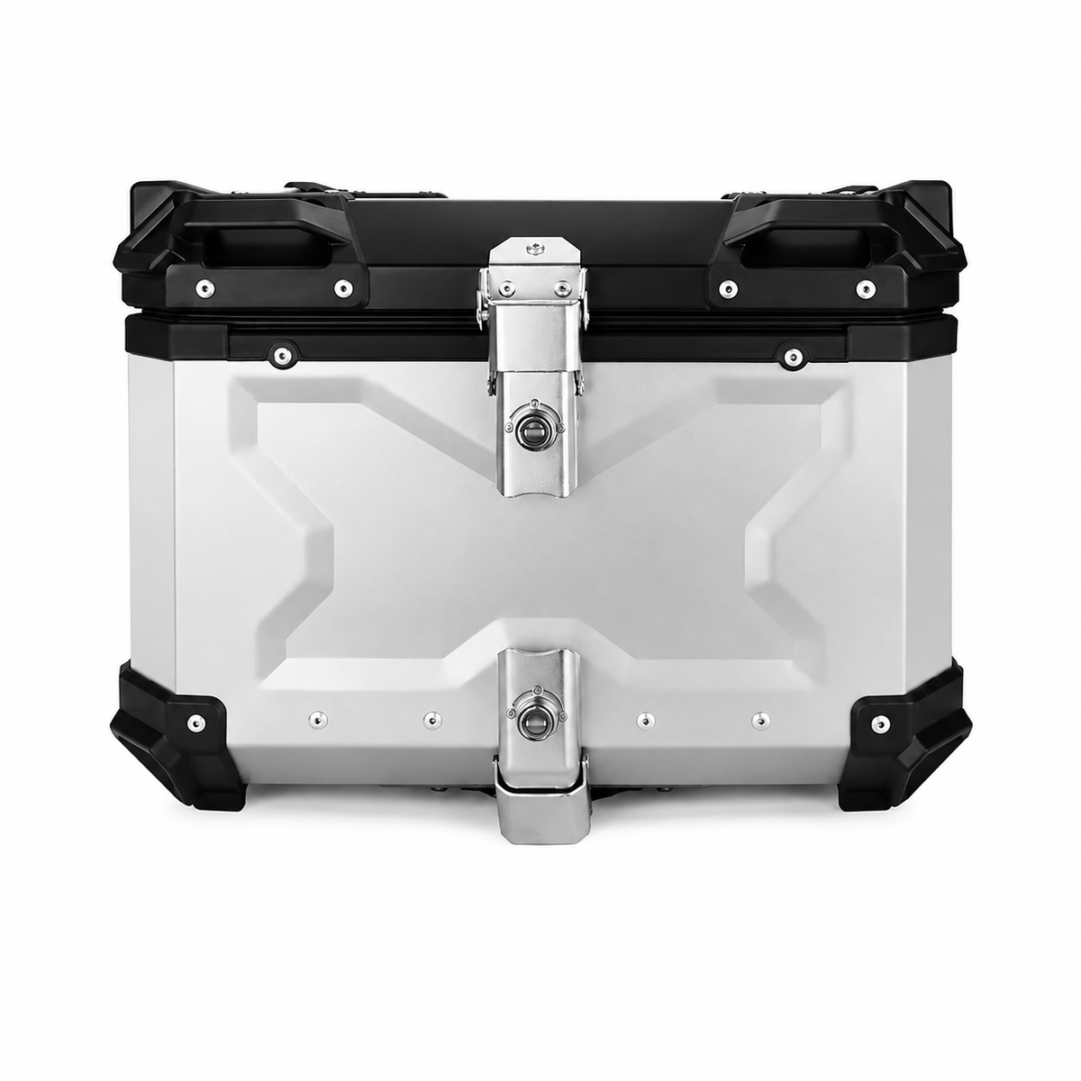 Top Case Moto Aluminium 45L, 55L & 65L | Étanche avec Serrure & Coussin Dorsal
