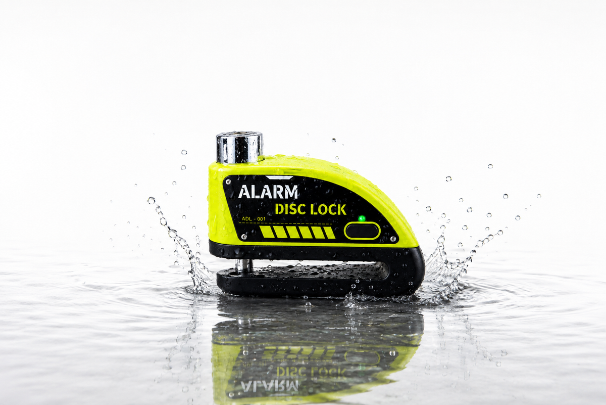 Antivol Disque Moto avec Alarme 120 dB et Cordon de Rappel