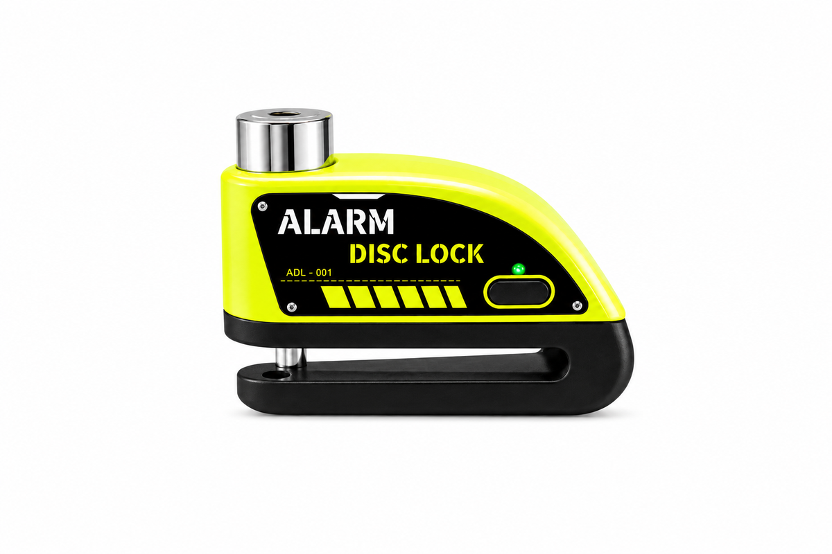 Antivol Disque Moto avec Alarme 120 dB et Cordon de Rappel