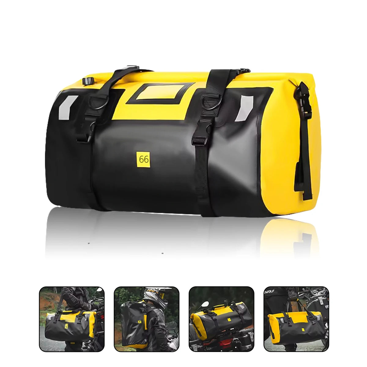 Sac de transport pour moto, sac de selle arrière, sacs de coffre pour Harley Honda, sac de cyclisme, sac de pêche et de navigation, 20L 50L 66L 70L 100L