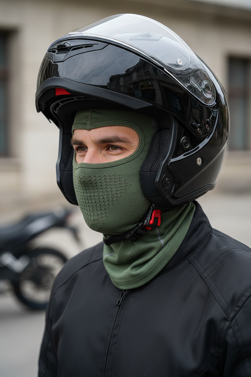 Cagoule moto hiver chaude et respirante