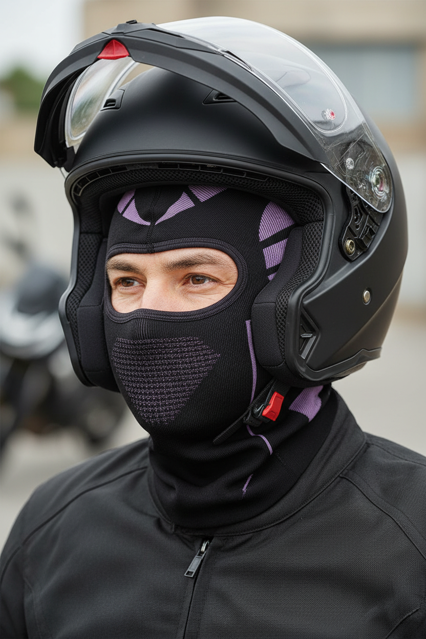 Cagoule moto hiver chaude et respirante