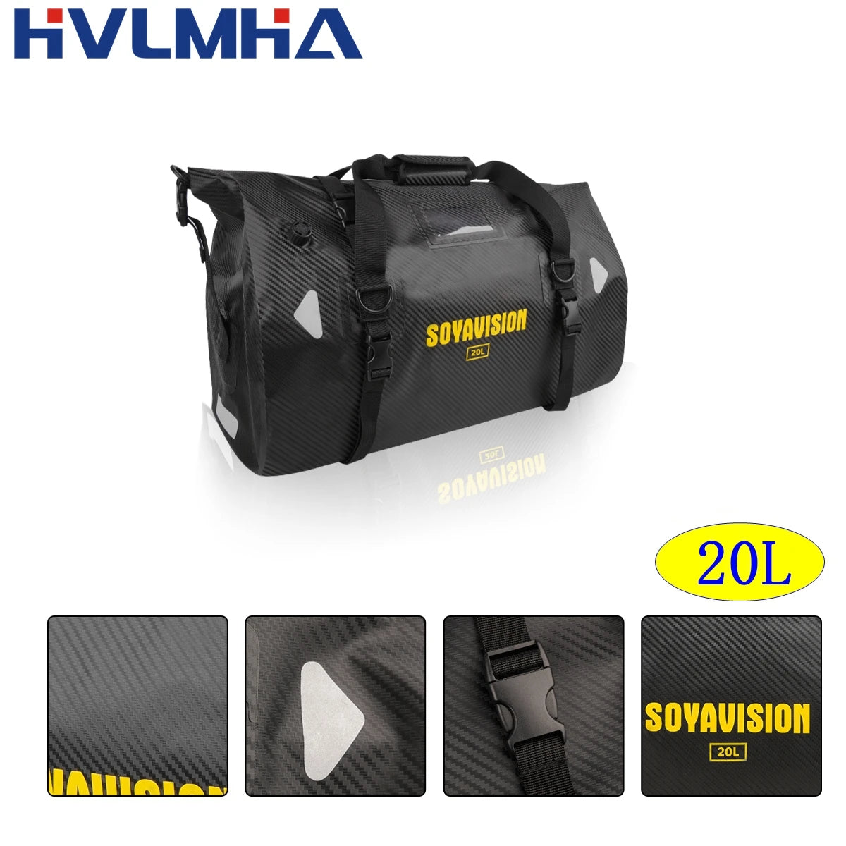 Sac de transport pour moto, sac de selle arrière, sacs de coffre pour Harley Honda, sac de cyclisme, sac de pêche et de navigation, 20L 50L 66L 70L 100L