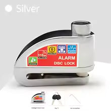 Alarme de verrouillage de moto et de vélo, protection de sécurité, disque de cadenas, alliage d'aluminium, ULde rappel antivol, sac de verrouillage, accessoires de moto