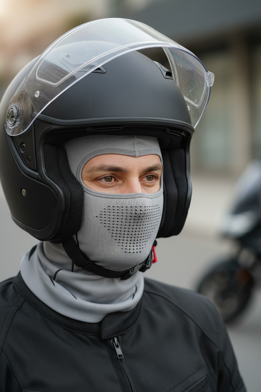 Cagoule moto hiver chaude et respirante