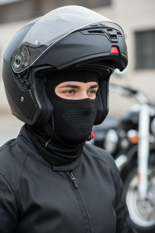 Cagoule moto hiver chaude et respirante