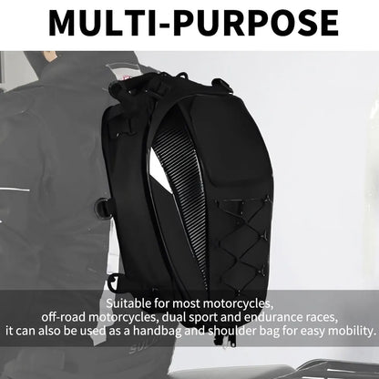 Sac de selle arrière pour moto, sac de siège arrière imperméable, grande capacité, sac à dos multifonctionnel pour motard, sacoche universelle pour moto