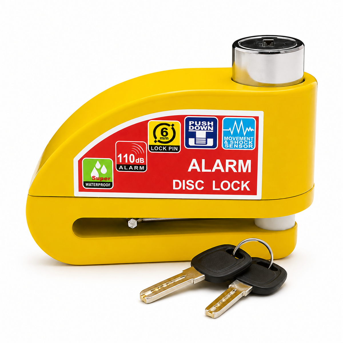 Antivol disque moto avec alarme 110 dB